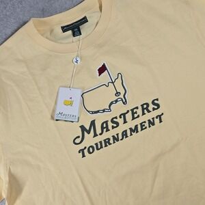 Masters Collection Tournament Golf T-Shirt XXL Yellow Embroidered Logo NWT